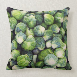 Coussin Choux de bruxelles frais vert clair