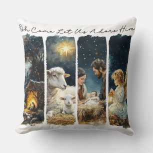Coussin Chrétien Inspirationnel Adorons-Le