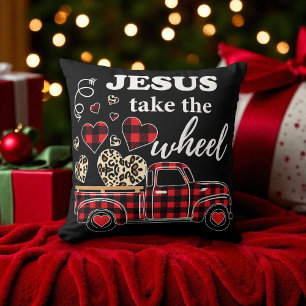 Coussin Chrétien - Jésus Prend le Volant - Noël