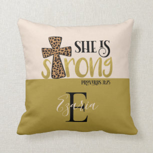 Coussin Chrétienne Personnalisée Elle Est Proverbe Forte 3