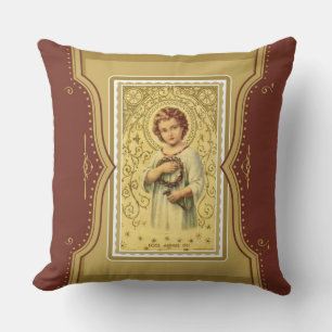 Coussin Christ Enfant Jésus couronne d'épines et de ongles