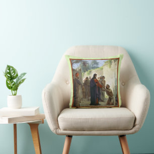 Coussin Christ guérir l'homme aveugle