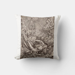 Coussin Christ né au ciel par les anges