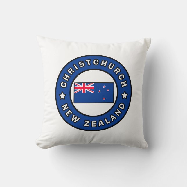 Coussin Christchurch Nouvelle-Zélande (Recto)