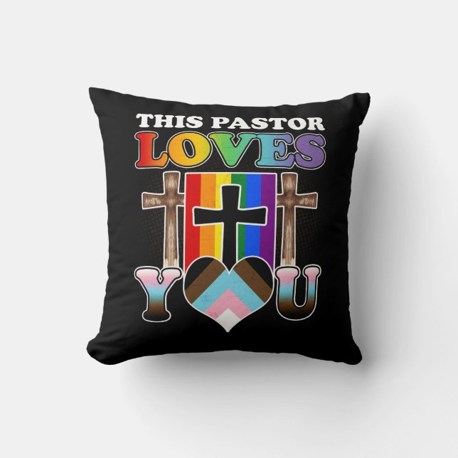 Coussin Christian Ally Clergé de Fierté Inclusive Ce Paste (Recto)