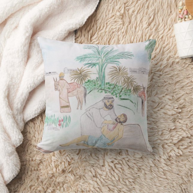 Coussin Christian Artwork Le bon samaritain (Couverture)