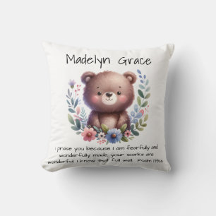 Coussin Christian Bible Verse Custom Baby Nursery