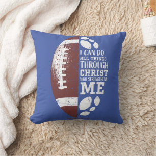 Coussin Christian Football Cadeaux Ados Garçons Enfants Ho