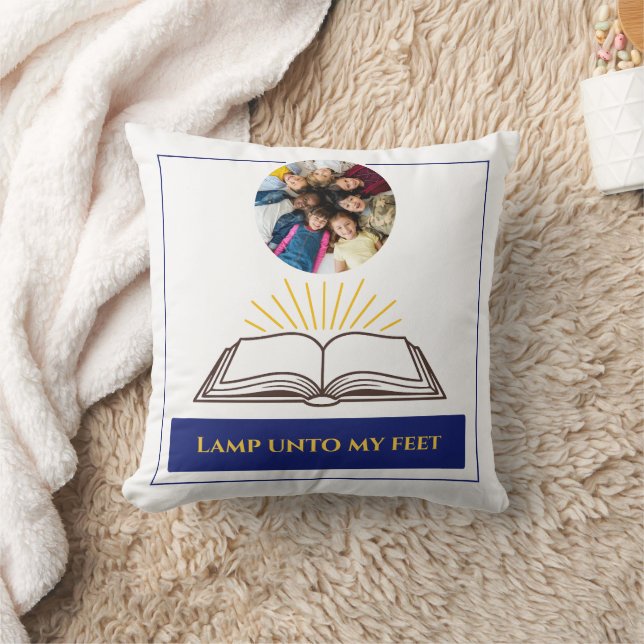 Coussin Christian Open Bible Rayons de la Parole de Dieu (Couverture)