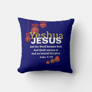 Coussin Christian YESHUA JESUS Noël