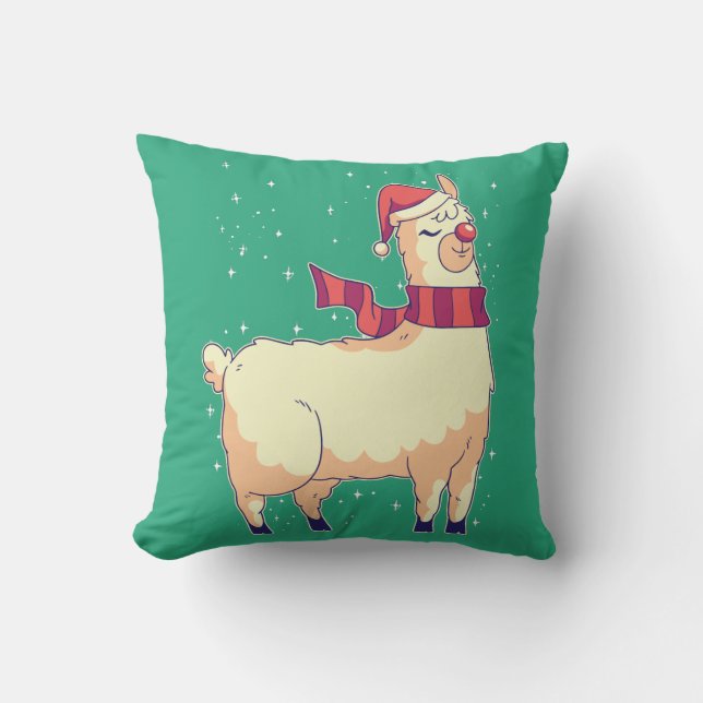 Coussin Christmas Alpaca (Recto)