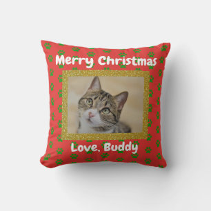 Coussin Christmas Chat Chien Papa Maman Aimer Animal de co