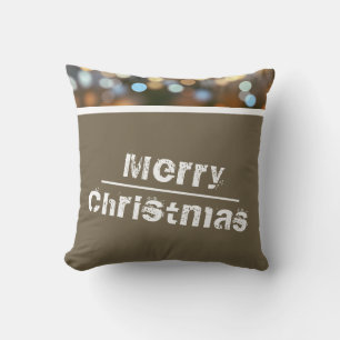 Coussin Christmas Holiday Photo Moderne