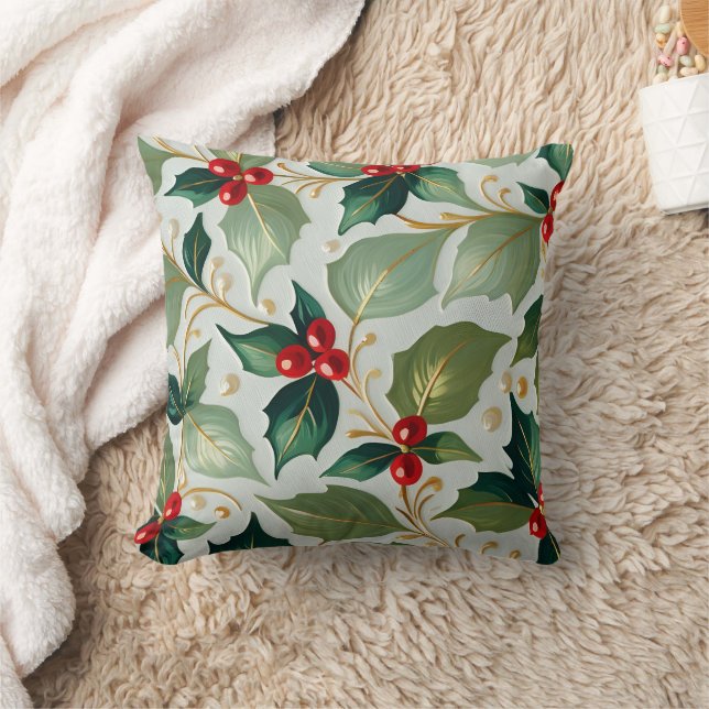 Coussin Christmas Holly (Couverture)
