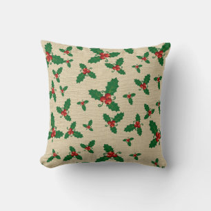 Coussin Christmas Holly Berries
