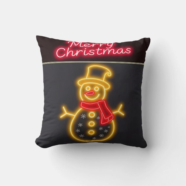 Coussin Christmas Neon Modern Holiday Collection (Recto)