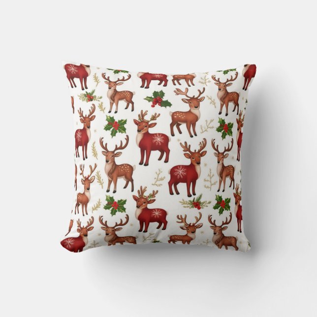 Coussin Christmas reindeer pillows (Recto)