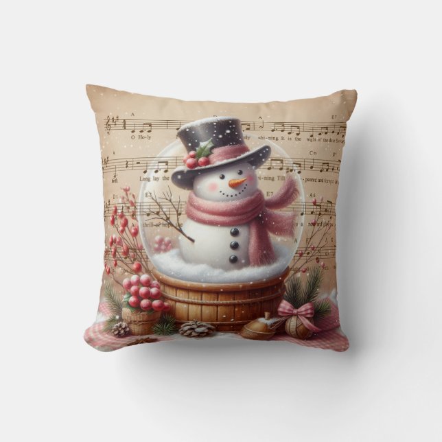 Coussin Christmas Snowman (Recto)