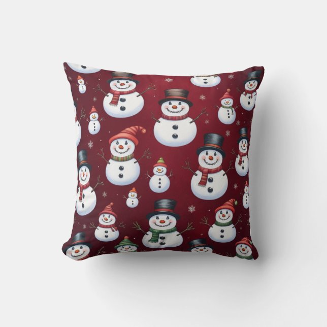 Coussin Christmas snowman pillows (Recto)