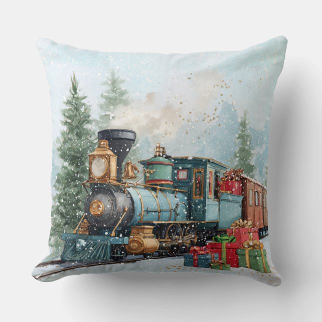 Coussin Christmas Train (Recto)