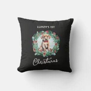 Coussin Christmas Yellow Lab Labrador Retriever Chien chio