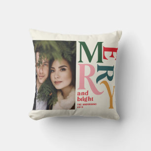 Coussin Chritsmas vintages colorés