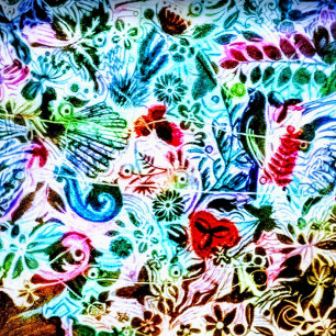Coussin "Chroma Flora" 16x16