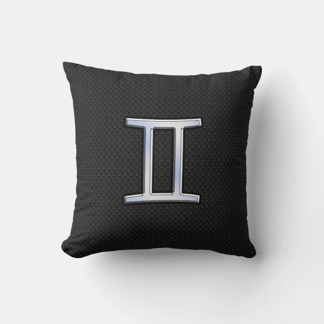 Coussin Chrome Comme Symbole Zodiac Gemini (Recto)
