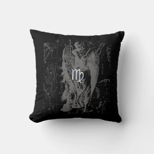 Coussin Chrome comme Virgo Zodiac Connexion Black Hevelius