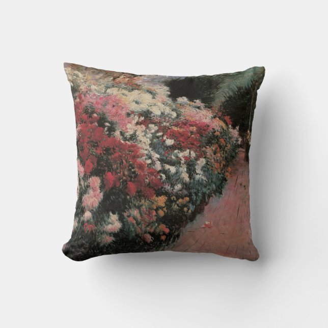 Coussin Chrysanthèmes par Dennis Bunker Miller, Beaux-arts (Recto)