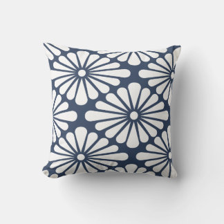 Coussin Chrysanthemum [indigo] - Japanese Pattern