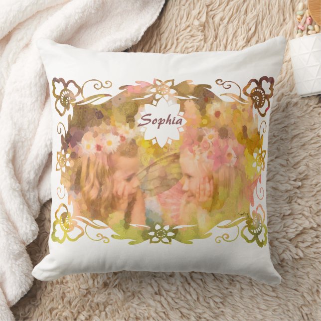 Coussin Chuchotements de Magie : Deux Amies Fées dans un J (Couverture)