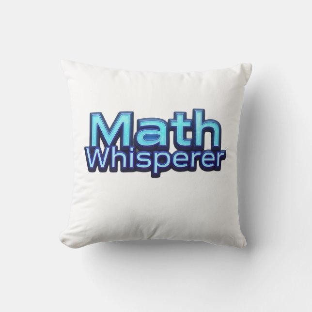 Coussin Chuchoteur de Maths (Recto)