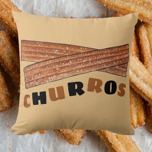 Coussin CHURROS Espagnol Portugais Fried Churro Pastry (Churro Pillow)