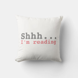 Coussin Chut, je lis Drôle