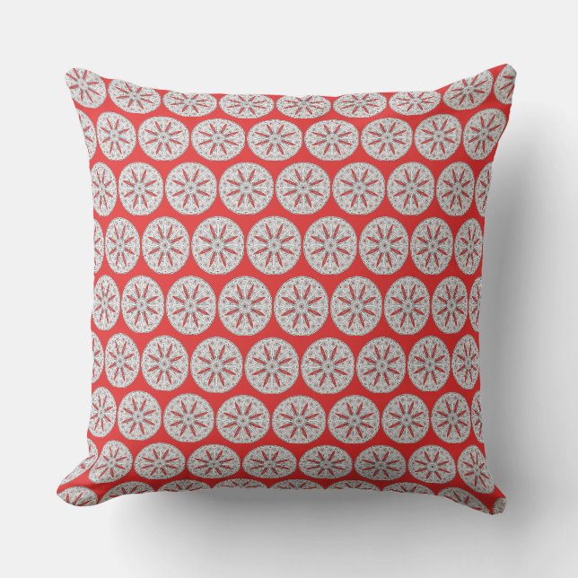 Coussin Chute de Neige sous les Étoiles (Recto)