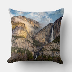 Coussin Chute de Yosemite vue panoramique, Californie