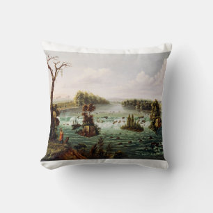 Coussin Chutes de Saint Anthony par Henry Lewis