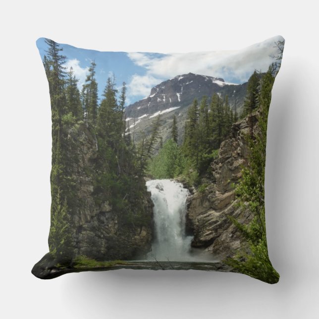 Coussin Chutes Running Eagle à Glacier National Park (Recto)