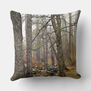 Coussin Chypre paysage naturel Troodos forêts brunes arbre
