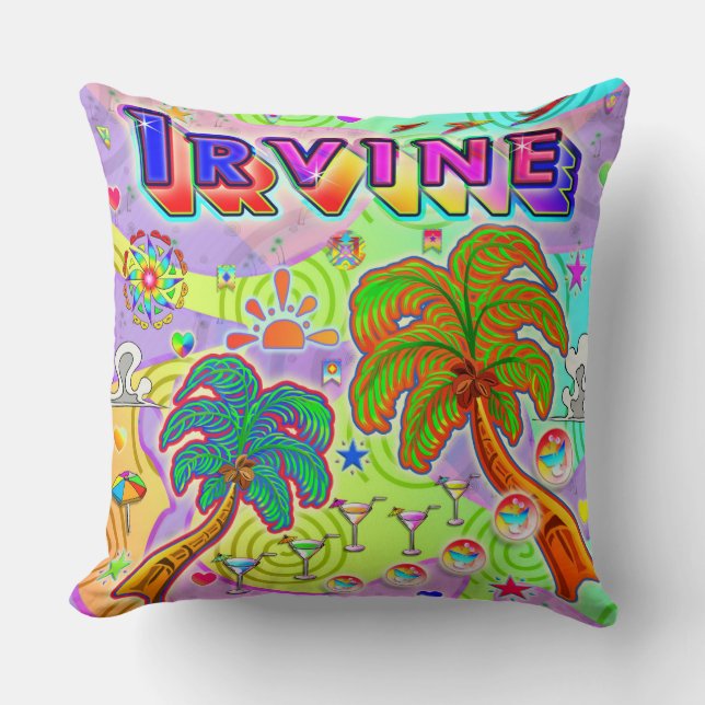 Coussin cible de vacances Irvine (Recto)
