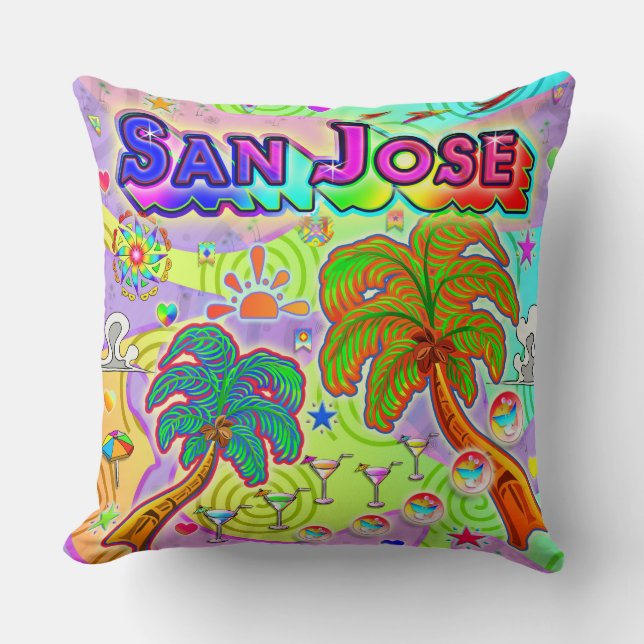 Coussin cible de vacances San Jose (Recto)