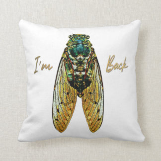 Coussin Cicada Pilow, Cicadoidea, Bogue d'insectes, Entomo
