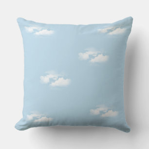 Coussin Ciel bleu clair avec nuages fluides