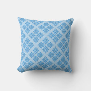 Coussin Ciel bleu marocain Damas
