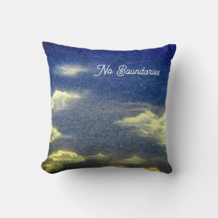 Coussin Ciel bleu pas de frontière