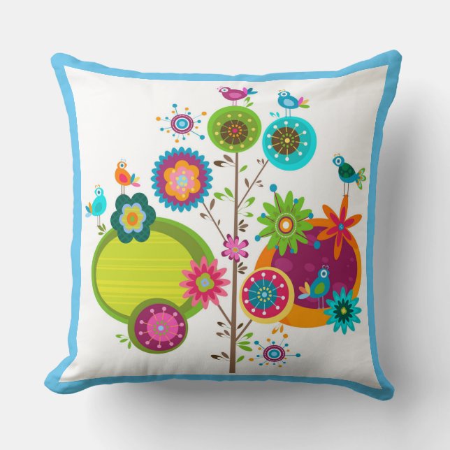 Coussin Ciel d'oiseaux (Recto)