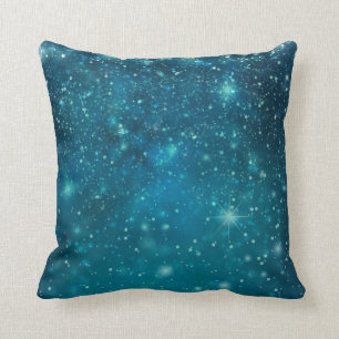 Coussin Ciel étoilé cosmique bleu spatial