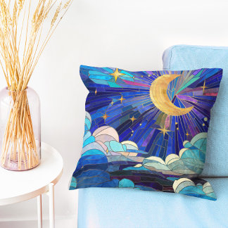 Coussin Ciel nocturne - Art numérique Mosaic