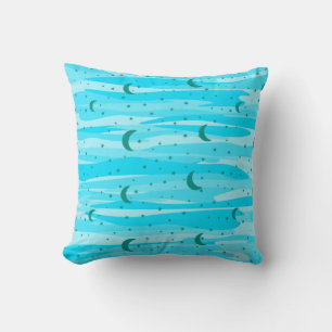 Coussin Ciel nocturne aux tons bleus - Motif sans fin de l
